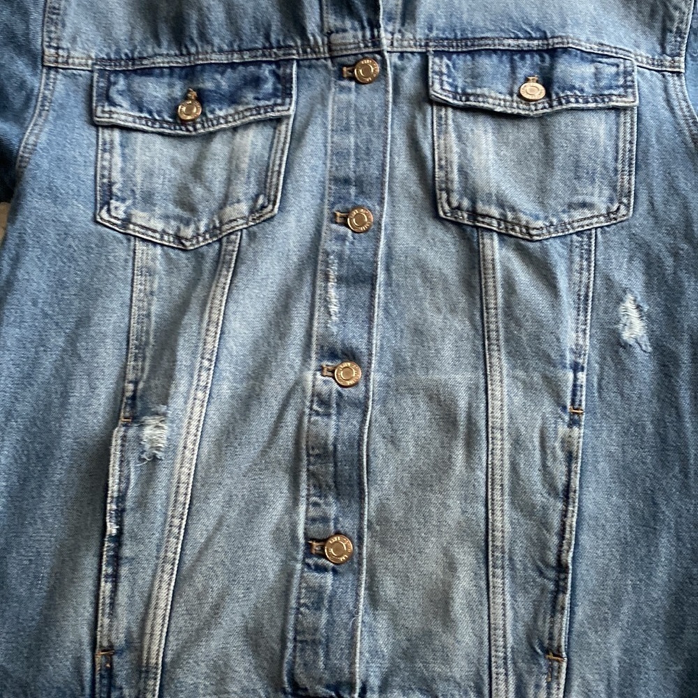 NWT Zara denim jacket size s/m - Picture 3 of 7